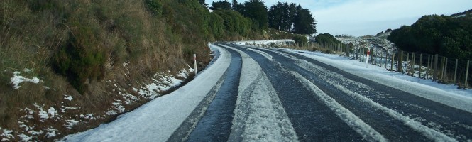 Extreme driving; ice or snow