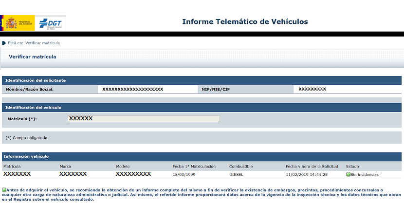 How to request the vehicle report